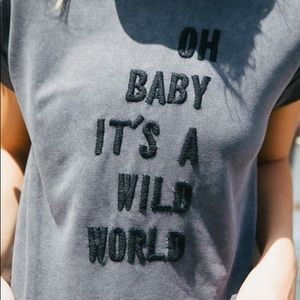 Brandy Melville Oh Baby It's a Wild World Tee